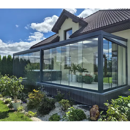 Glass Sliding Door System 405cm – Terrace & Veranda Glazing | 4 Panels