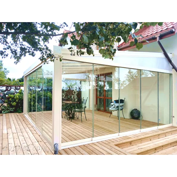 Zabudowa tarasu - Ścianki szklane przesuwne