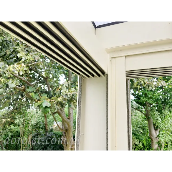Glasschiebewandsystem (4 Flügel) - Breite 386 cm | Terrassenverglasung