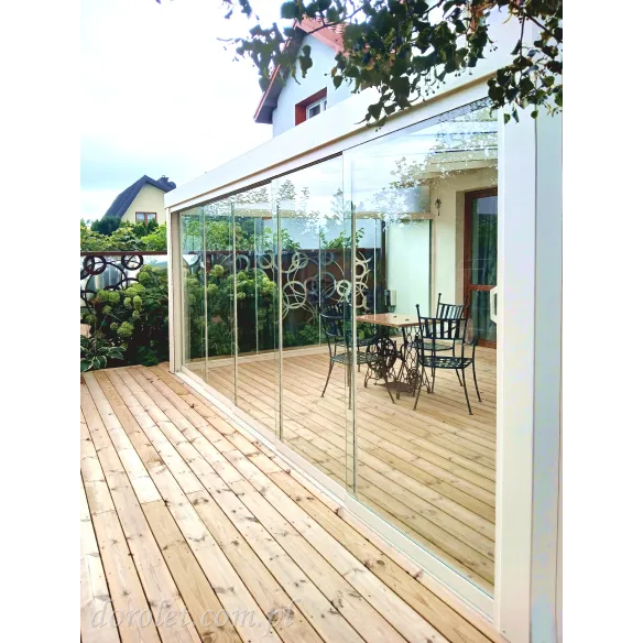 Glass Sliding Door System 405cm – Terrace & Veranda Glazing | 4 Panels