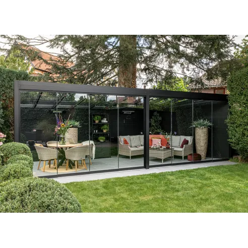 6-Panel Glass Sliding Door System 578cm | Patio & Terrace Enclosure