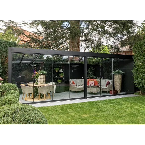 6-Panel Glass Sliding Door System 578cm | Patio & Terrace Enclosure