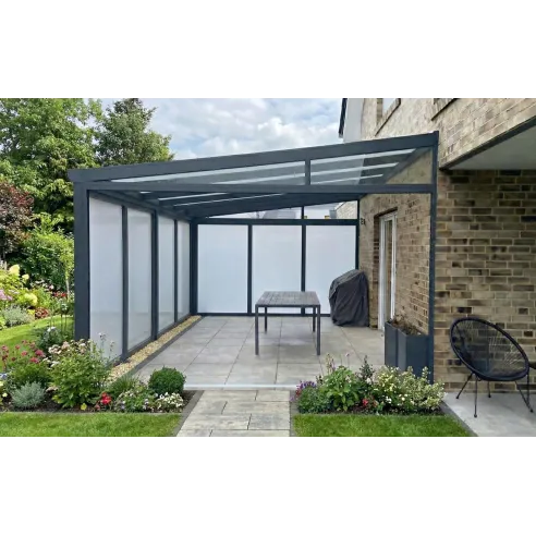 Polycarbonate Side Wall – Modern Enclosure for Verandas, Gazebos, and Pergolas