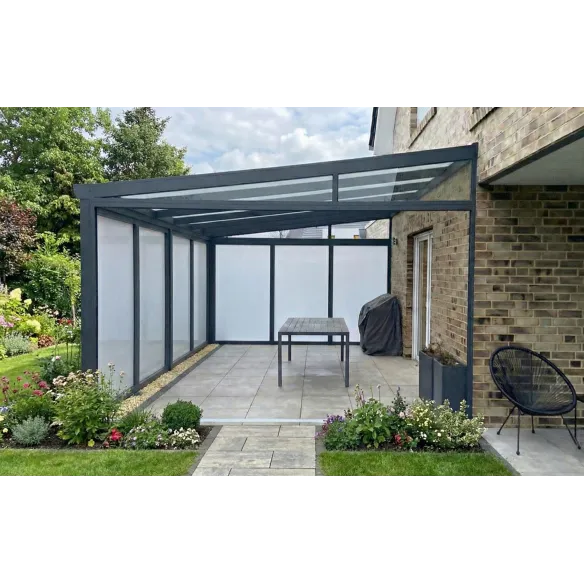 Polycarbonate Side Wall – Modern Enclosure for Verandas, Gazebos, and Pergolas