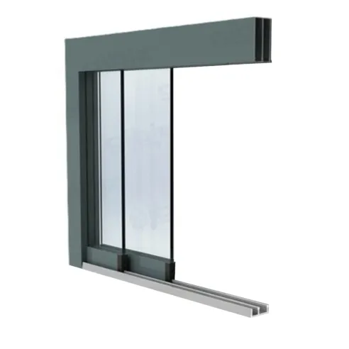 Glasschiebewand für Terrasse & Balkon | 2-spuriges System