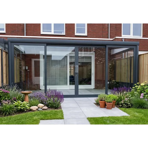 Elite Sliding Glass System – Custom Terrace & Pergola Enclosure