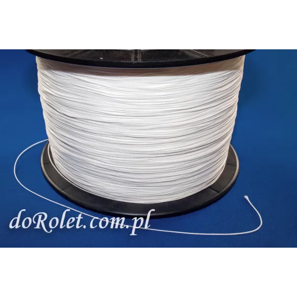 Sznurek 1,2 mm biały do rolet i żaluzji