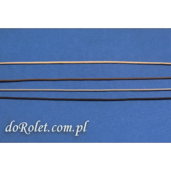 Sznurek 1,4 mm do rolet i żaluzji : beżowy, brązowy, szary, czarny