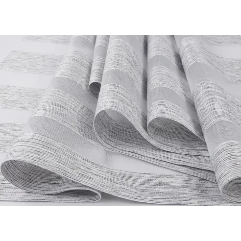 Day-Night Roller Blind Fabric - LUX 21 White-Grey