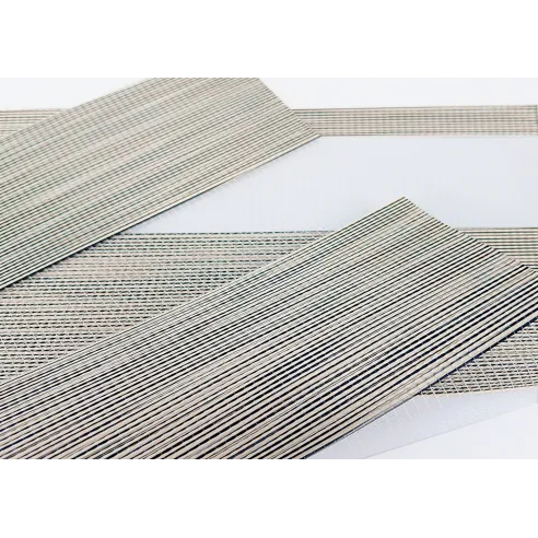 Doppelrollo Stoff LUX 22 nach Maß | Beige-Schwarz Melange