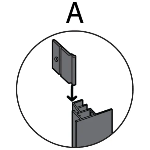 Vivo Guide Rail Holder for Roof Blind | Mounting Bracket
