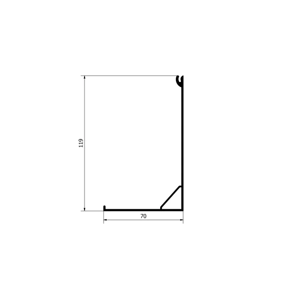 Front Box Profile B103 - Cassette for ZIP Screen