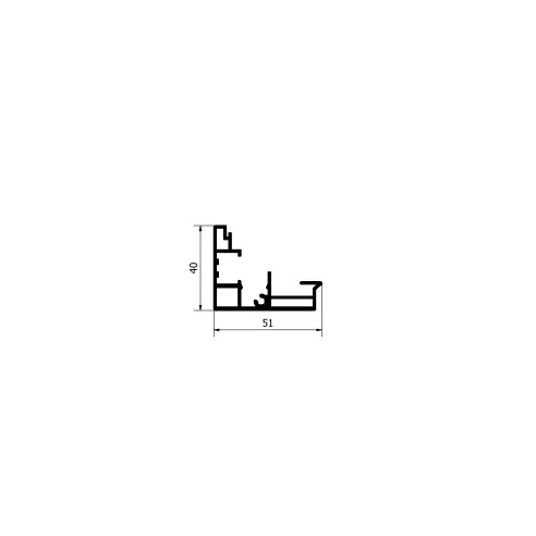 Напрямна B103 основа - для рулонних штор ZIP