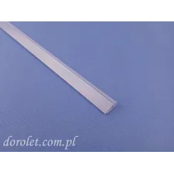Gleitprofil PVC Rohr transparent für ZIP Screen Rollo | Dorolet