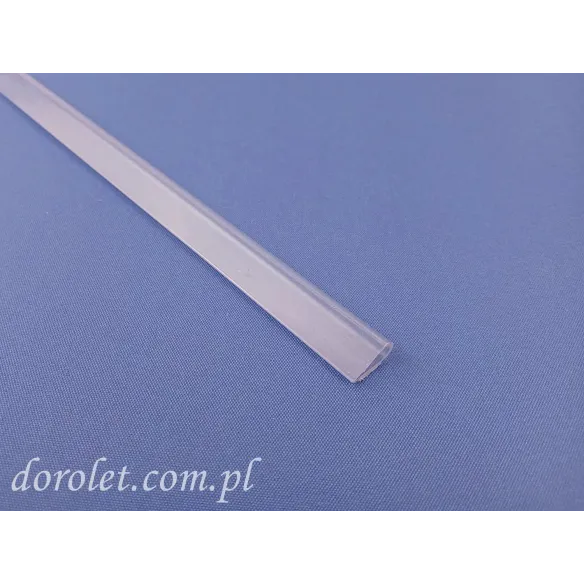 Glide PVC Profile for ZIP Screen - transparent