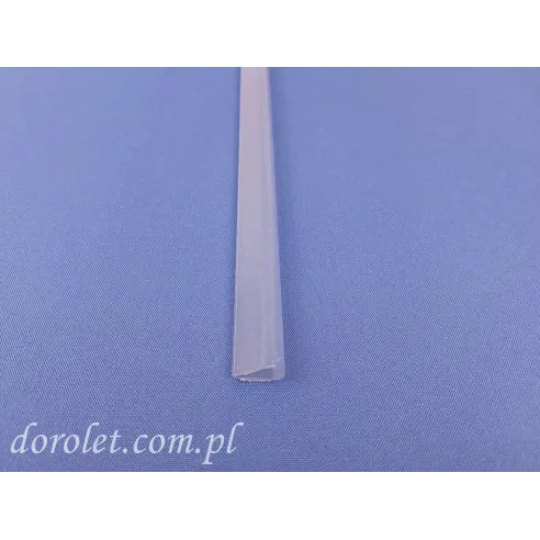 Gleitprofil PVC Rohr transparent für ZIP Screen Rollo | Dorolet