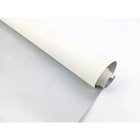 Blackout Silver Roller Blind Fabric Ecru 056