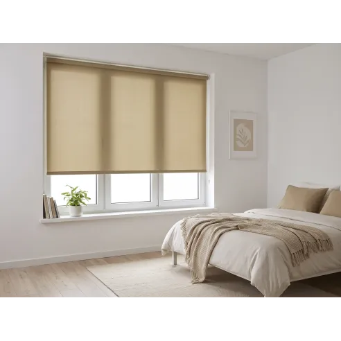 Roller blind fabric 517 -  dark beige