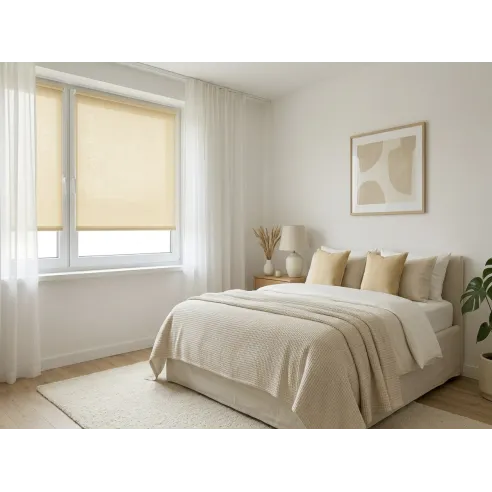 Roller blind fabric Jolanta 2057 - vanilla