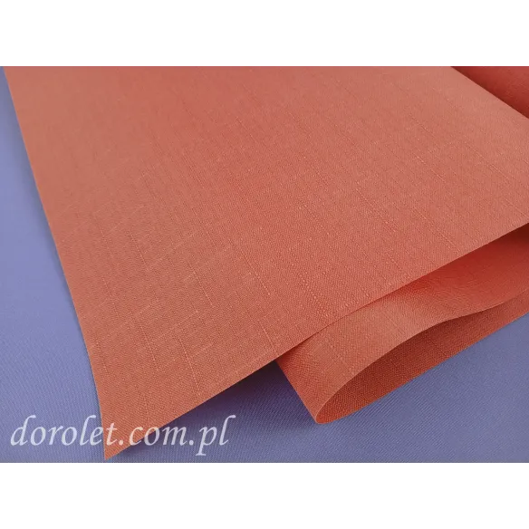 Roller blind fabric Jolanta 2095 - red brick